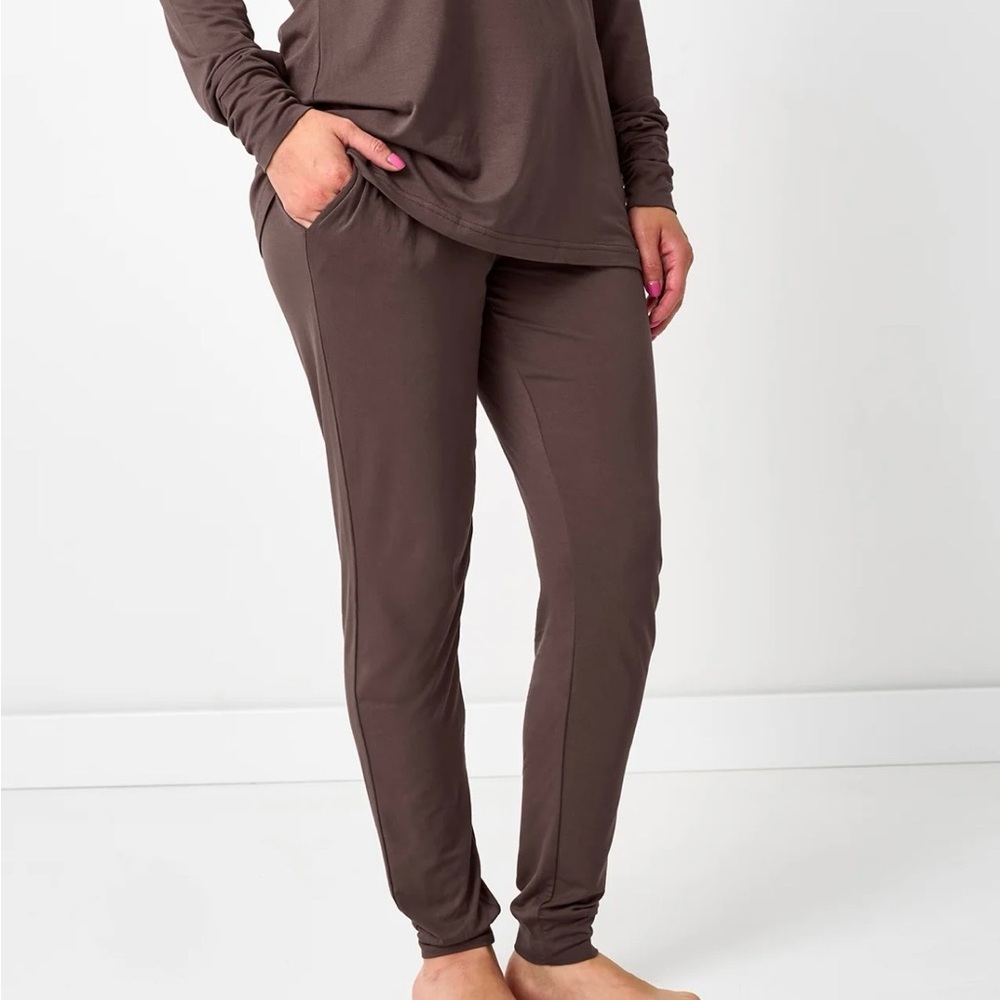 Little Sleepies Women's Brown Long Pajama Pants